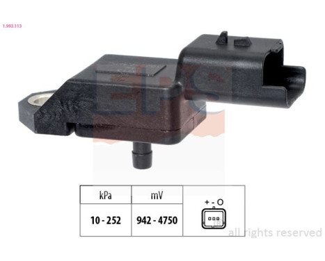 Air Pressure Sensor, height adaptation Made in Italy - OE Equivalent 1.993.113 EPS Facet