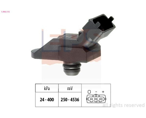 Air Pressure Sensor, height adaptation Made in Italy - OE Equivalent 1.993.115 EPS Facet