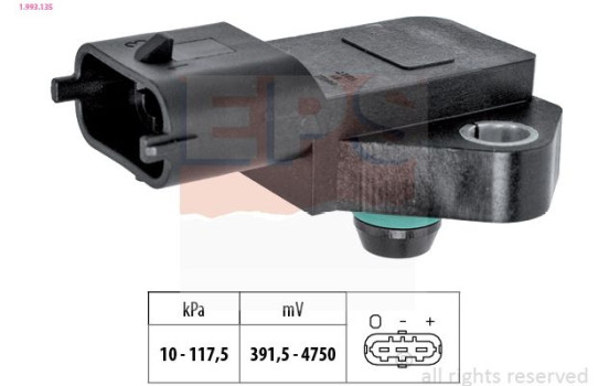 Air Pressure Sensor, height adaptation Made in Italy - OE Equivalent 1.993.135 EPS Facet