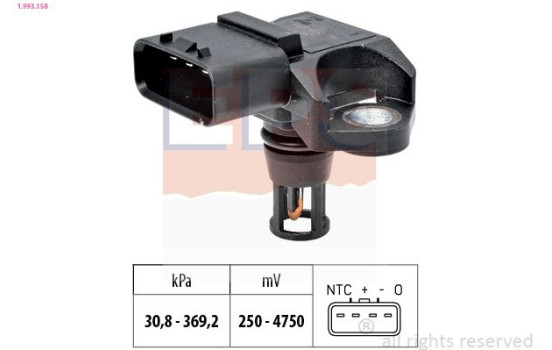 Air Pressure Sensor, height adaptation Made in Italy - OE Equivalent 1.993.158 EPS Facet
