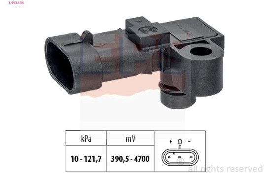 Air Pressure Sensor, height adaptation Made in Italy - OE Equivalent 1.993.196 EPS Facet