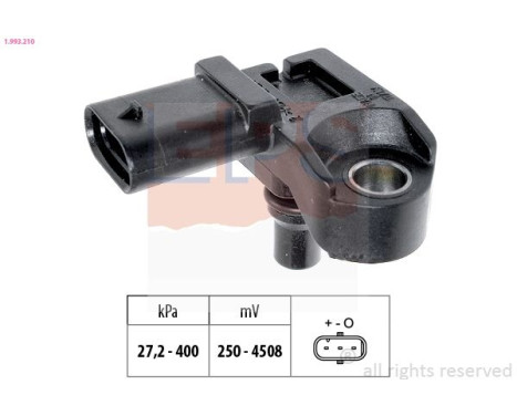 Air Pressure Sensor, height adaptation Made in Italy - OE Equivalent 1.993.210 EPS Facet
