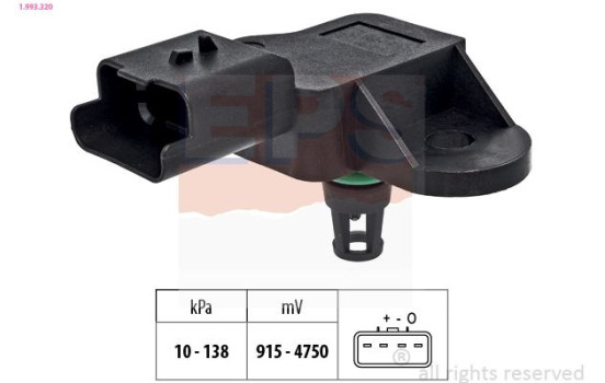 Air Pressure Sensor, height adaptation Made in Italy - OE Equivalent 1.993.320 EPS Facet