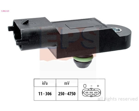 Air Pressure Sensor, height adaptation Made in Italy - OE Equivalent 1993121 EPS Facet