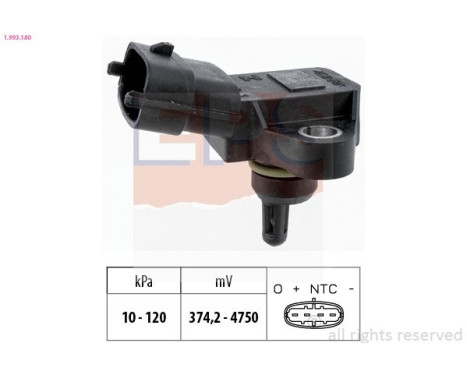 Air Pressure Sensor, height adaptation Made in Italy - OE Equivalent 1993180 EPS Facet