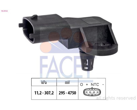 Air Pressure Sensor, height adaptation Made in Italy - OE Equivalent