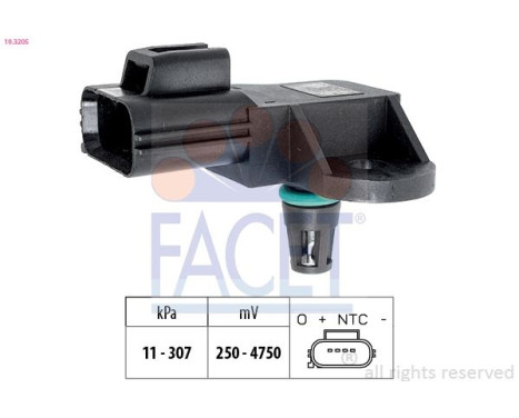 Air Pressure Sensor, height adaptation Made in Italy - OE Equivalent