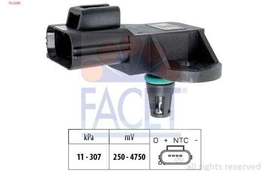 Air Pressure Sensor, height adaptation Made in Italy - OE Equivalent