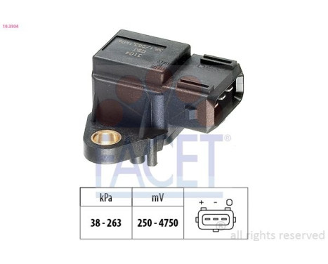 Air Pressure Sensor, height adaptation Made in Italy - OE Equivalent