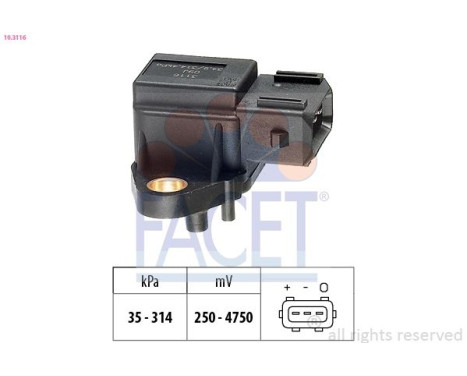 Air Pressure Sensor, height adaptation Made in Italy - OE Equivalent