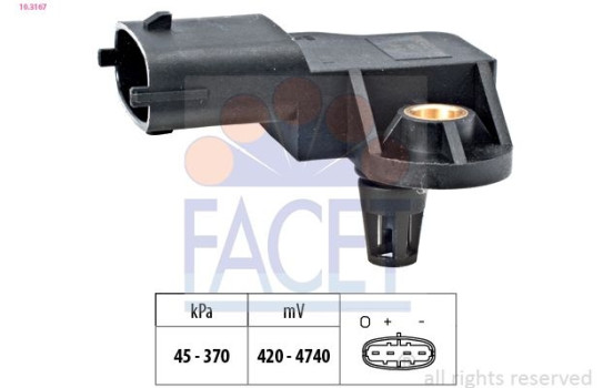 Air Pressure Sensor, height adaptation Made in Italy - OE Equivalent