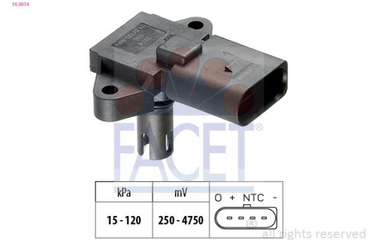 Air Pressure Sensor, height adaptation Made in Italy - OE Equivalent