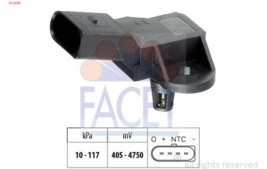 Air Pressure Sensor, height adaptation Made in Italy - OE Equivalent