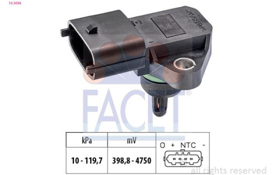 Air Pressure Sensor, height adaptation Made in Italy - OE Equivalent