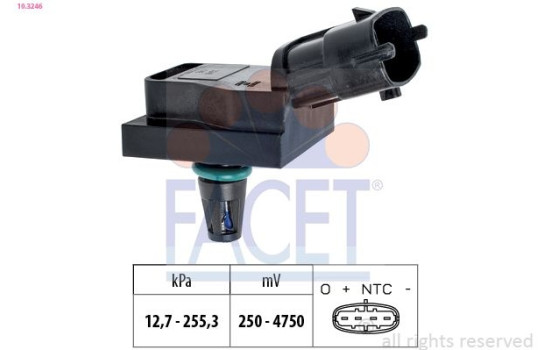 Air Pressure Sensor, height adaptation Made in Italy - OE Equivalent