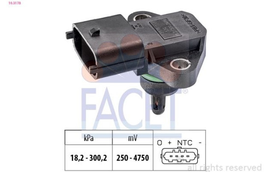 Air Pressure Sensor, height adaptation Made in Italy - OE Equivalent