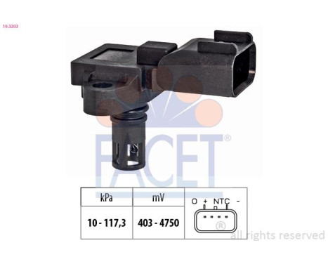 Air Pressure Sensor, height adaptation Made in Italy - OE Equivalent