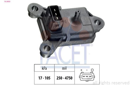 Air Pressure Sensor, height adaptation Made in Italy - OE Equivalent