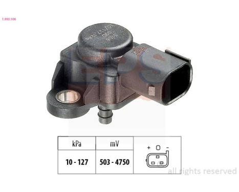 Air pressure sensor, height controller 1.993.106 EPS Facet