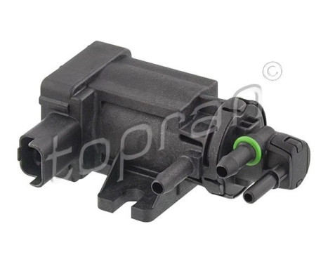 Pressure converter, exhaust gas regulation