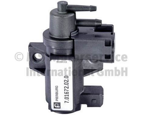 Pressure converter, exhaust gas regulation