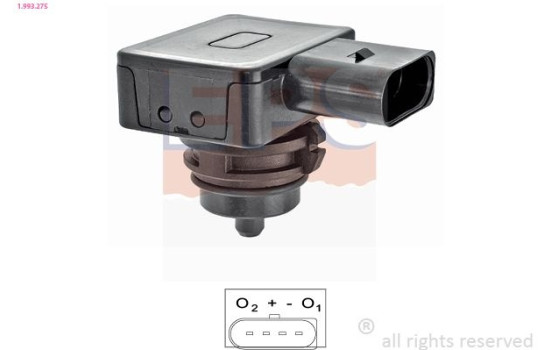 Pressure Sensor, brake booster Made in Italy - OE Equivalent 1.993.275 EPS Facet
