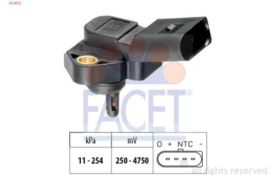 Pressure Sensor, brake booster Made in Italy - OE Equivalent