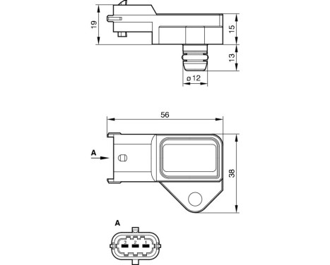 Sensor, boost pressure DS-LDF-6 Bosch, Image 8