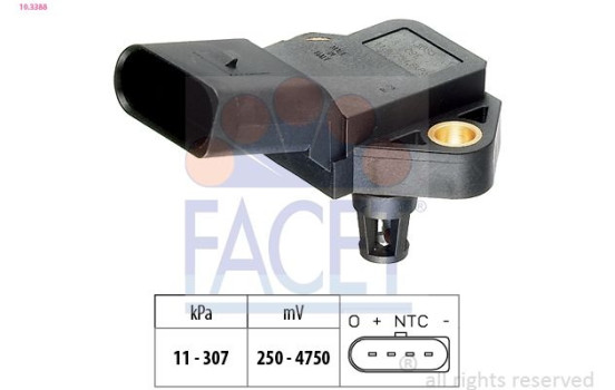 Sensor, boost pressure