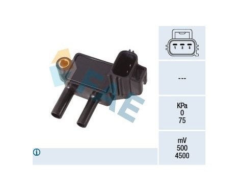 Sensor, exhaust gas pressure