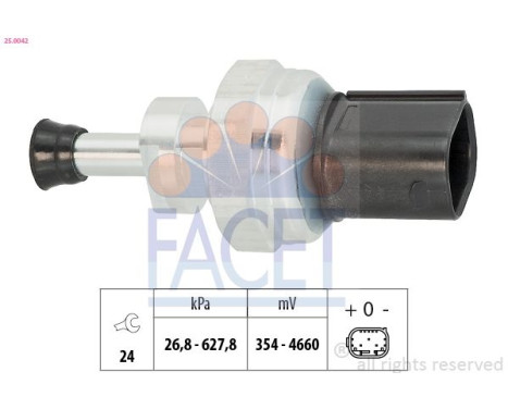 Sensor, exhaust gas pressure