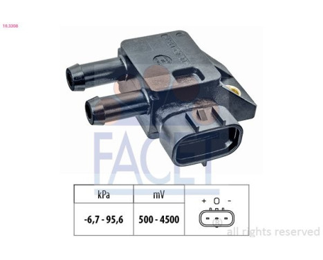 Sensor, exhaust pressure Made in Italy - OE Equivalent