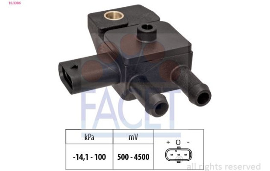 Sensor, exhaust pressure Made in Italy - OE Equivalent