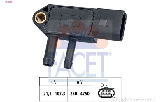 Sensor, exhaust pressure Made in Italy - OE Equivalent