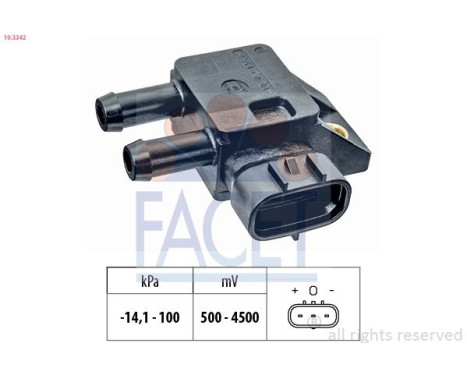 Sensor, exhaust pressure Made in Italy - OE Equivalent