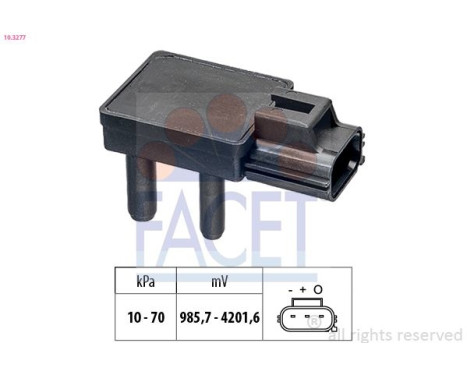 Sensor, exhaust pressure Made in Italy - OE Equivalent