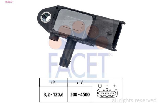 Sensor, exhaust pressure Made in Italy - OE Equivalent