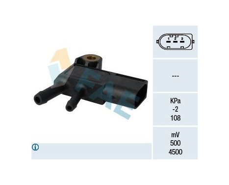 Sensor, exhaust pressure