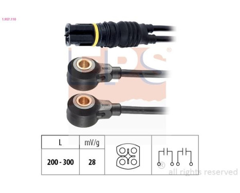 Knock sensor 1.957.110 EPS Facet