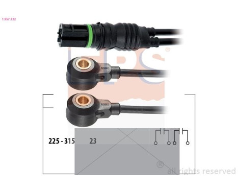 Knock sensor 1.957.132 EPS Facet