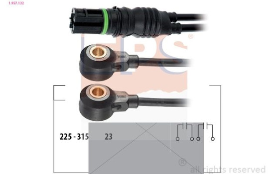 Knock Sensor 1.957.132 EPS Facet