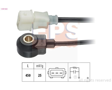 Knock Sensor Made in Italy - OE Equivalent 1.957.023 EPS Facet