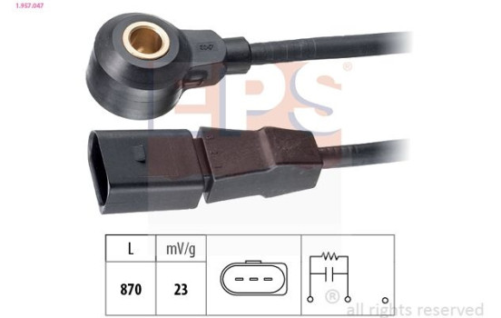 Knock Sensor Made in Italy - OE Equivalent 1.957.047 EPS Facet