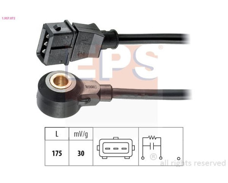 Knock Sensor Made in Italy - OE Equivalent 1.957.072 EPS Facet