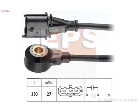Knock Sensor Made in Italy - OE Equivalent 1.957.074 EPS Facet