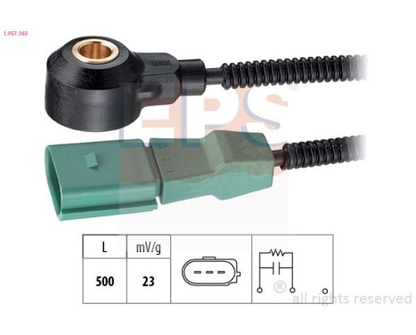 Knock Sensor Made in Italy - OE Equivalent 1.957.163 EPS Facet