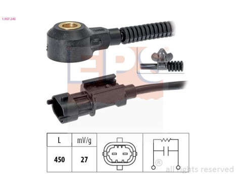 Knock Sensor Made in Italy - OE Equivalent 1.957.245 EPS Facet