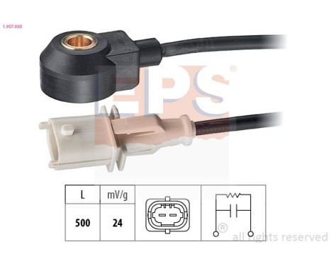 Knock Sensor Made in Italy - OE Equivalent 1957030 EPS Facet