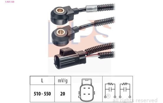 Knock Sensor Made in Italy - OE Equivalent 1957130 EPS Facet