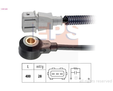 Knock Sensor Made in Italy - OE Equivalent 1957203 EPS Facet